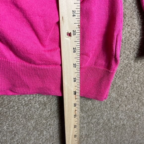 Lauren Ralph Lauren Cardigan Sweater Womens Size Small Pink Button Front Pockets - Picture 5 of 7